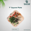 Bosnal - Palm Leaf Biodegradable Plates; 7 inch, Square Bosnal