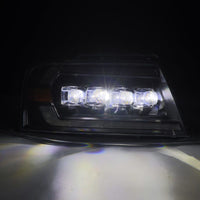 AlphaRex 04-08 Ford F150 / 06-08 Lincoln Mark LT NOVA-Series LED Projector Headlights Black OffRoadUSA.com