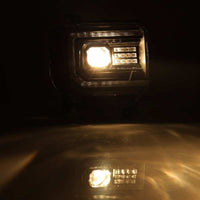 AlphaRex 14-18 GMC Sierra PRO-Series Halogen Projector Headlights Black OffRoadUSA.com