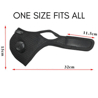 Performance Sports Face Mask with Activated Carbon Filter and Breathing Valves Jupiter Gear