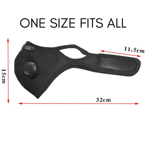 Performance Sports Face Mask with Activated Carbon Filter and Breathing Valves Jupiter Gear