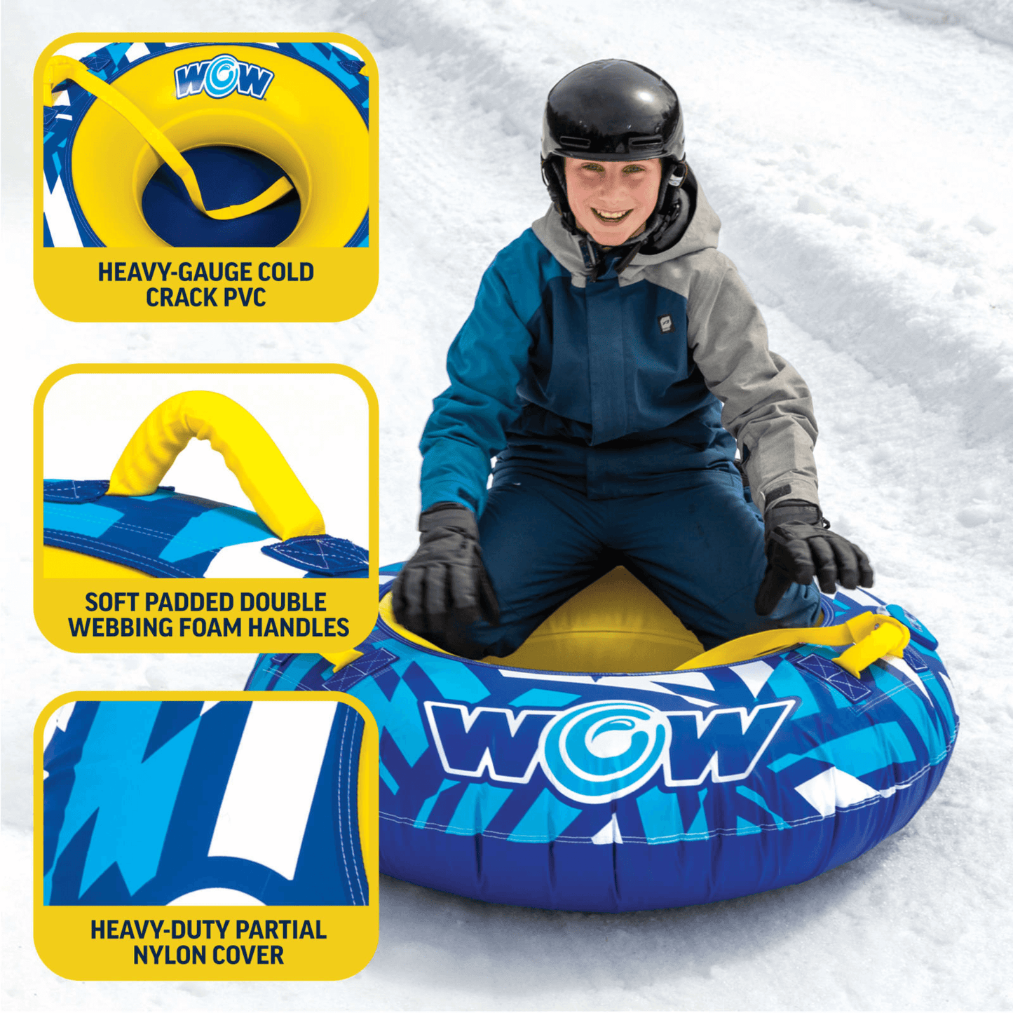 WOW Sports Surge Tarpaulin-Bottom Snow Tube