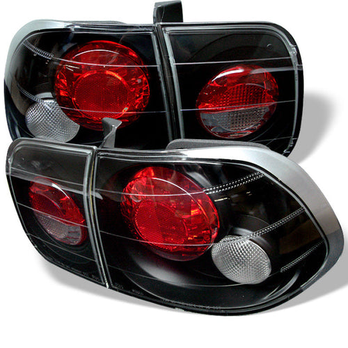 Spyder Honda Civic 96-98 4Dr Euro Style Tail Lights Black ALT-YD-HC96-4D-BK OffRoadUSA.com