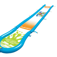 WOW Sports Single Lane Backyard Lawn Slide with Attached Pool Jupiter Gear