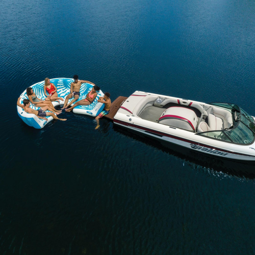 WOW Sports Inflatable Lounging Resort Island for 6-8 People Jupiter Gear