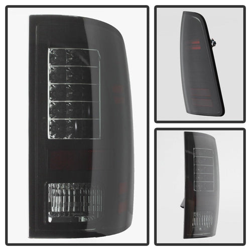 Spyder Dodge Ram 1500 13-14 13-14 LED Tail Lights LED Model only - Blk Smke ALT-YD-DRAM13-LED-BSM OffRoadUSA.com