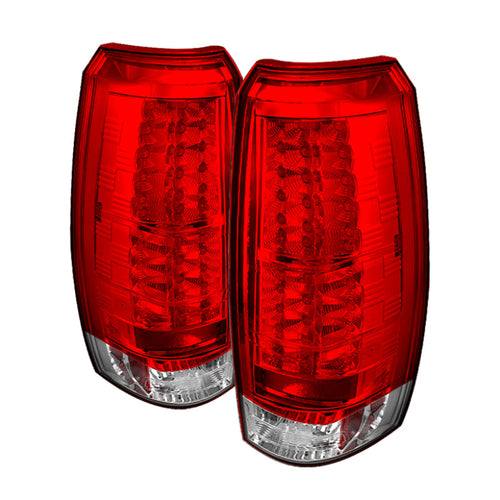 Spyder Chevy Avalanche 07-13 LED Tail Lights Red Clear ALT-YD-CAV07-LED-RC OffRoadUSA.com