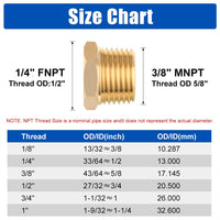 3/8" M x 1/4" F NPT Connector