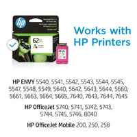 HP 62XL Ink Cartridge, Tri-color (C2P07AN) EasyOptionXY LLC