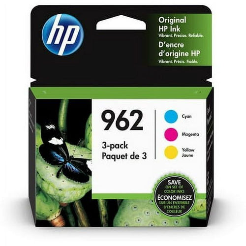 HP 962 Ink Cartridges - Cyan, Magenta, Yellow, 3 Cartridges (3YP00AN) EasyOptionXY LLC