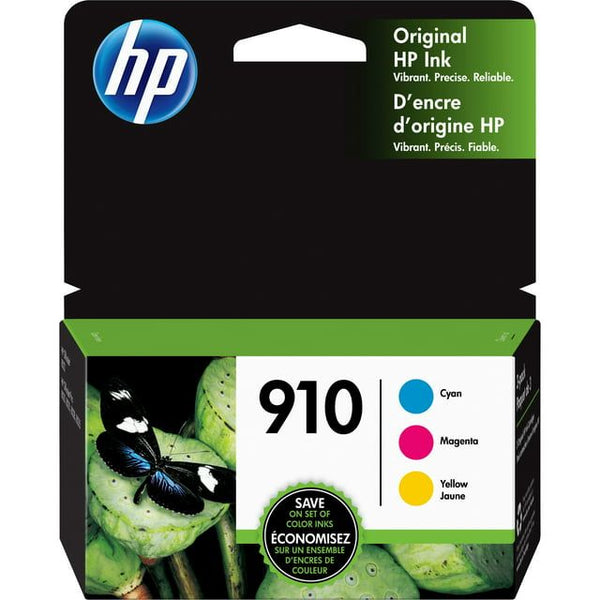 HP 910 Ink Cartridges - Cyan, Magenta, Yellow, 3 Cartridges (3YN97AN) EasyOptionXY LLC