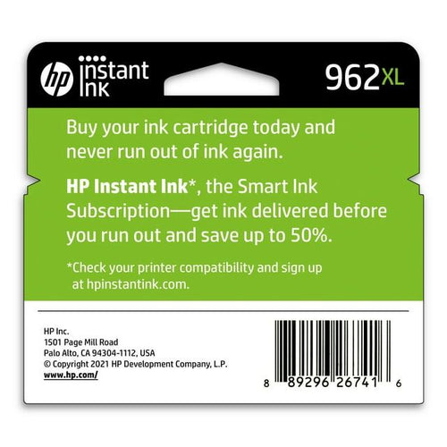 HP 962XL Ink Cartridge, Yellow (3JA02AN) EasyOptionXY LLC