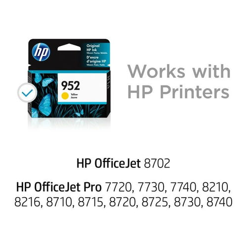 HP 952XL Ink Cartridge, Yellow (L0S67AN) EasyOptionXY LLC