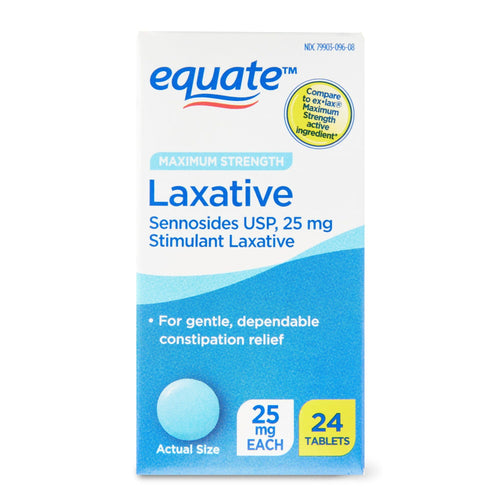 Equate Maximum Strength Laxative Tablets for Constipation Relief, 24ct EasyOptionXY LLC
