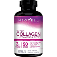 NeoCell Super Collagen + Vitamin C & Biotin, Supplement, for Hair, Skin, and Nails, 90 Tablets EasyOptionXY LLC