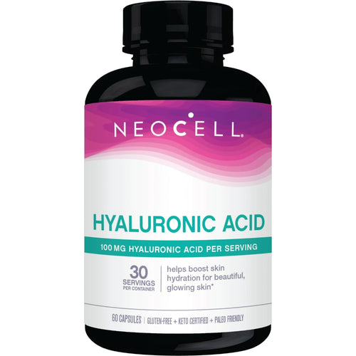 NeoCell Hyaluronic Acid Supplement, Gluten Free, 100 mg, 60 Capsules EasyOptionXY LLC