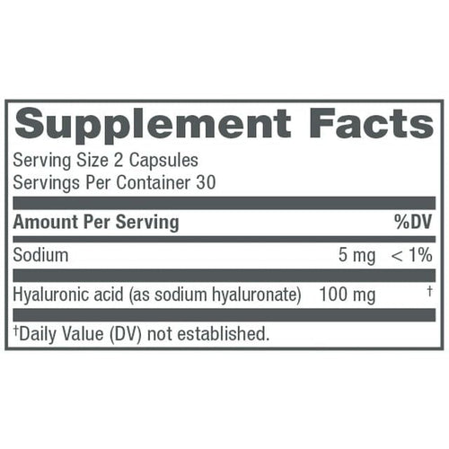 NeoCell Hyaluronic Acid Supplement, Gluten Free, 100 mg, 60 Capsules EasyOptionXY LLC