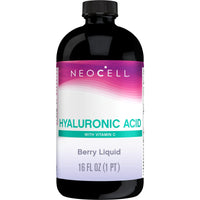 NeoCell Hyaluronic Acid Berry Liquid with Vitamin C, 16 Fl. Oz., 32 Servings EasyOptionXY LLC