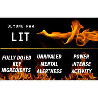 Beyond Raw? LIT? Pre-Workout Powder, Gummy Worm, 250mg Caffeine, 7.44 oz EasyOptionXY LLC