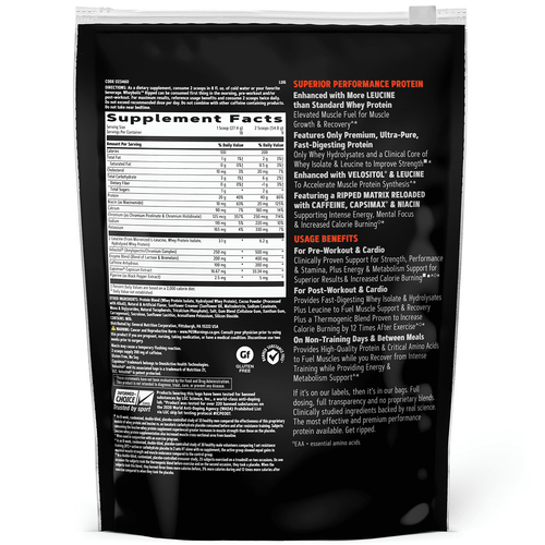 GNC AMP Wheybolic? Ripped Protein Powder, Chocolate Fudge, 1.1 lbs, 40g Whey Protein EasyOptionXY LLC