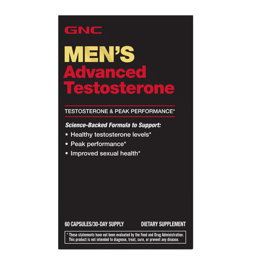 GNC Men's Advanced Testosterone, 60 Capsules, Supports Healthy Testosterone Levels and Peak Male Performance EasyOptionXY LLC
