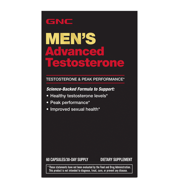 GNC Men's Advanced Testosterone, 60 Capsules, Supports Healthy Testosterone Levels and Peak Male Performance EasyOptionXY LLC