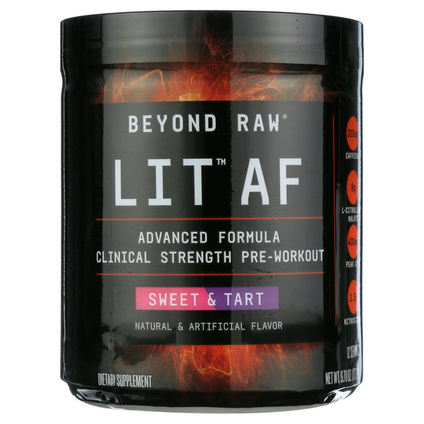 Beyond Raw? LIT? AF Pre-Workout Powder, Sweet & Tart, 9.78 oz EasyOptionXY LLC