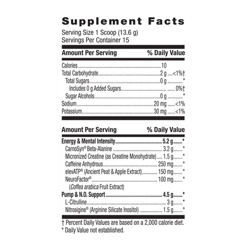 Beyond Raw? LIT? Pre-Workout Powder, Orange Mango, 250mg Caffeine, 7.20 oz, 15 Servings EasyOptionXY LLC