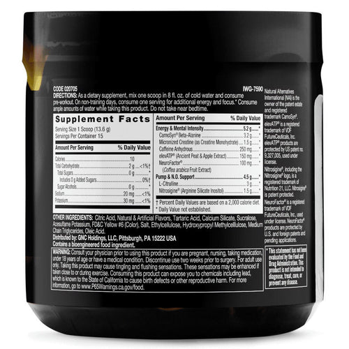 Beyond Raw? LIT? Pre-Workout Powder, Orange Mango, 250mg Caffeine, 7.20 oz, 15 Servings EasyOptionXY LLC