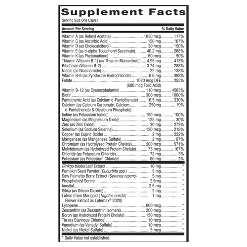 GNC Mega Men? 50-Plus One Daily Multivitamin, 60 Tablets, Vitamin and Mineral Support EasyOptionXY LLC