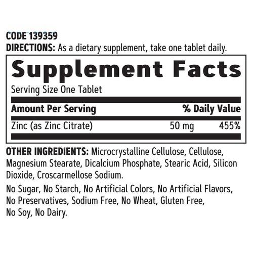 GNC Zinc 50 mg, 90 Tablets, Immune Health Support, Gluten Free Dietary Supplement EasyOptionXY LLC