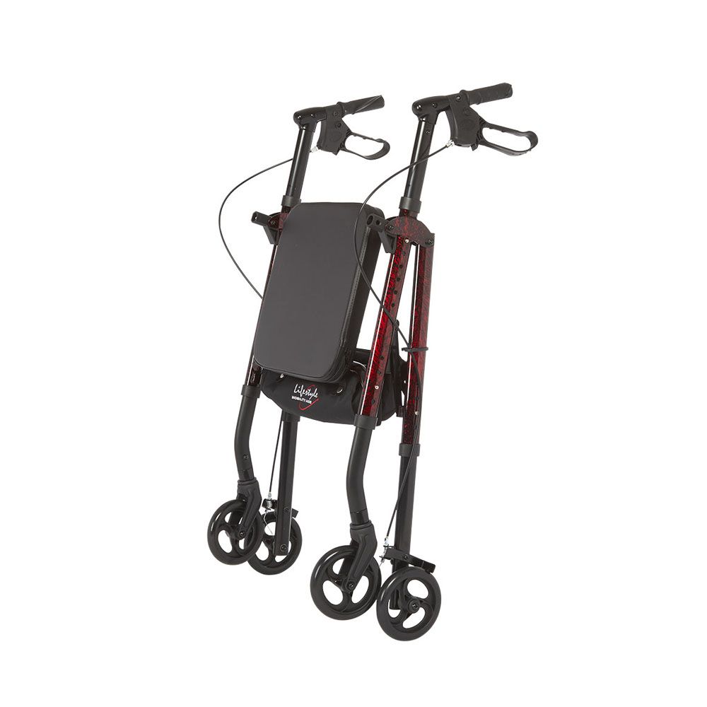 Rhythm Healthcare Aluminum 4 Wheel Rollator with Universal Height Adjustment