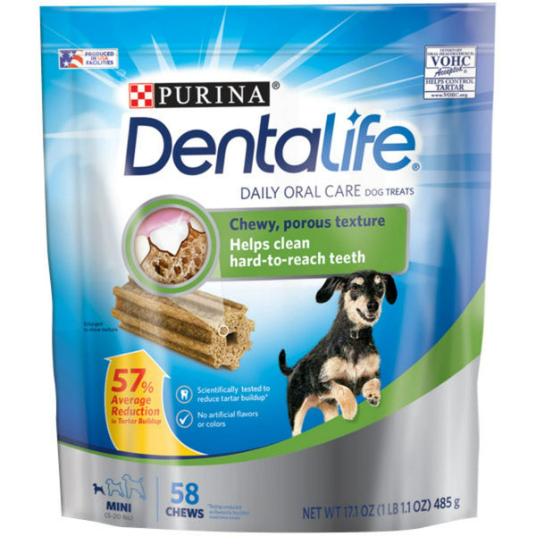 Purina DentaLife Chicken Dental Treats for Dogs, 58 CT Pouch EasyOptionXY LLC
