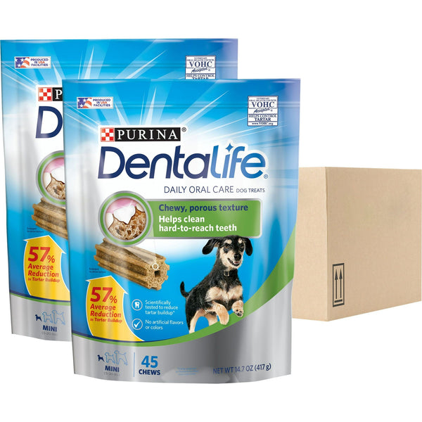 Purina DentaLife Chicken Dental Treats Variety Pack for Dogs, 14.7 oz Pouches (2 Pack) EasyOptionXY LLC