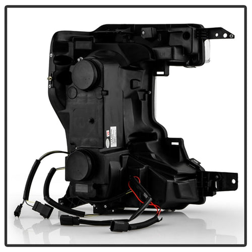Spyder Signature 20-22 Ford F250/F350 (Halogen) Proj. Headlights - Black (PRO-YD-FS20HALSI-SEQ-BK) OffRoadUSA.com