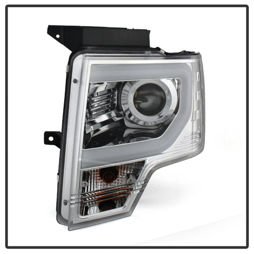 Spyder Ford F150 13-14 Projector Factory Xenon Model- Light Bar DRL Chrm PRO-YD-FF15013-LBDRL-HID-C OffRoadUSA.com