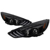 Spyder 15-18 Ford Focus Projector Headlights - Seq Turn Light Bar - Black PRO-YD-FF15-LBSEQ-BK OffRoadUSA.com