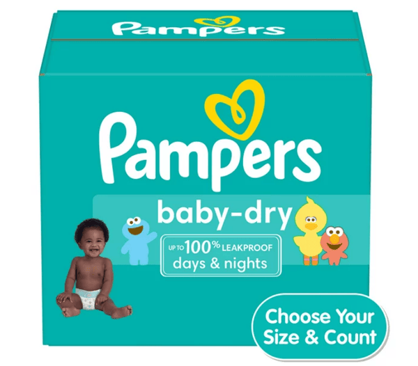 Pampers Baby-Dry Diapers Size Newborn, 104 Count EasyOptionXY LLC