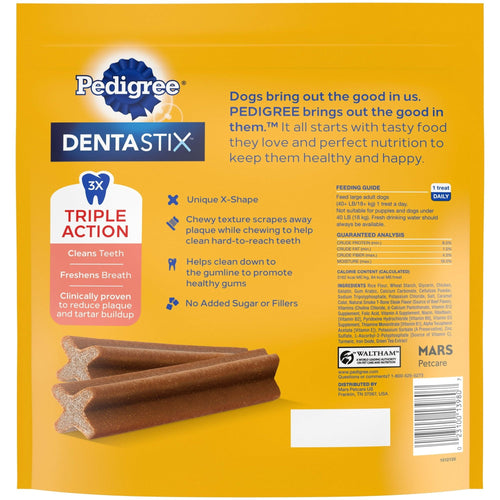 PEDIGREE DENTASTIX Beef Flavor Dental Bones Treats for Large Dogs, 2.08 lb. Value Pack (40 Treats) EasyOptionXY LLC
