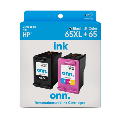 ONN HP 65XL/65 High Yield Black & Tri-Color Inkjet Cartridges 2-Pack EasyOptionXY LLC