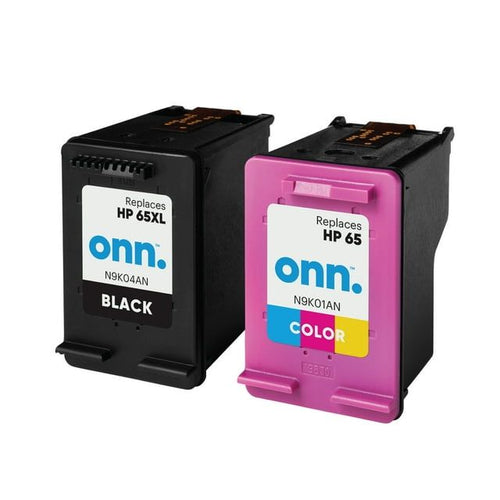 ONN HP 65XL/65 High Yield Black & Tri-Color Inkjet Cartridges 2-Pack EasyOptionXY LLC