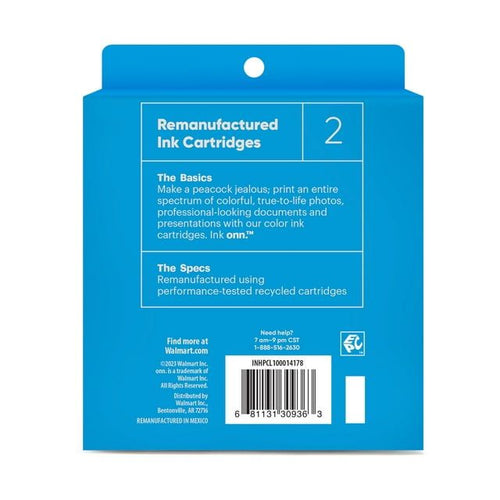 ONN HP 65XL/65 High Yield Black & Tri-Color Inkjet Cartridges 2-Pack EasyOptionXY LLC