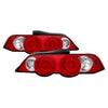 Spyder Acura RSX 02-04 LED Tail Lights Red Clear ALT-YD-ARSX02-LED-RC OffRoadUSA.com