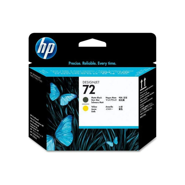 HP 72 Matte Black/Yellow DesignJet Ink Cartridges, 2-Pack (C9384A) EasyOptionXY LLC