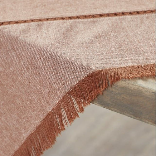 Better Homes & Gardens Chambray Cotton 50" x 50" Table Throw, Gingerbread Brown EasyOptionXY LLC