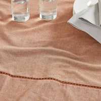 Better Homes & Gardens Chambray Cotton 50" x 50" Table Throw, Gingerbread Brown EasyOptionXY LLC