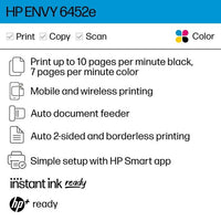 HP ENVY 6452e All-in-One Wireless Color Inkjet Photo Printer with 3 Months Instant Ink Incl with HP+ EasyOptionXY LLC