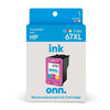 onn. Remanufactured 67XL HP High Yield Ink Cartridge, Tri-Color EasyOptionXY LLC