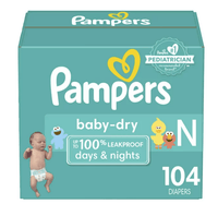 Pampers Baby-Dry Diapers Size Newborn, 104 Count EasyOptionXY LLC