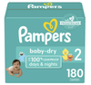 Pampers Baby-Dry Diapers Size 2, 180 Count EasyOptionXY LLC